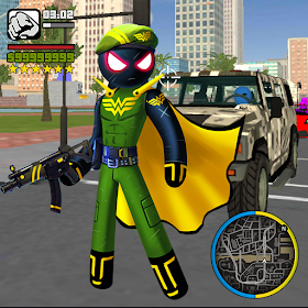 Super Army Stickman Rope Hero Vice Town Crime Ver.  MOD MENU | GOD MODE  | ADD MONEY | ADD EXPERIENCE | RESET STAMINA | NO ADS  -  Android & iOS MODs, Mobile Games & Apps