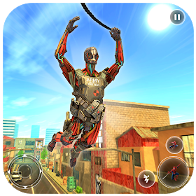 Robot Rope Hero Simulator - Army Robot Crime Game Ver. 3 MOD APK | GOD MODE  | NO ADS  - Android & iOS MODs, Mobile Games & Apps