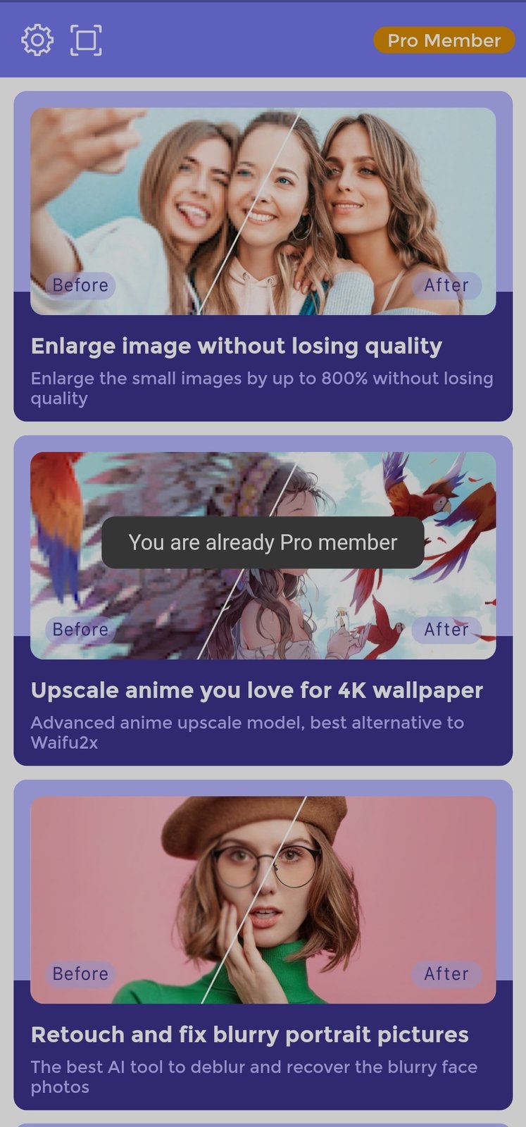 AI Enlarger: for Photo & Anime Mod apk [Unlocked][Pro] download - AI  Enlarger: for Photo & Anime MOD apk 3.0.4 free for Android.