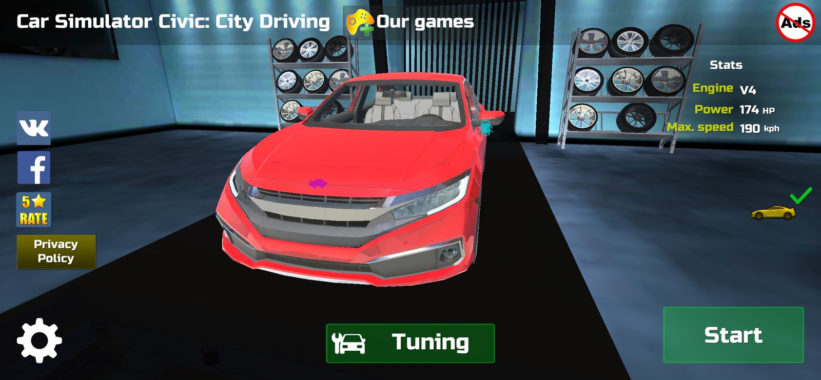 Civic Sport Car Simulator 2023 Game for Android - Download