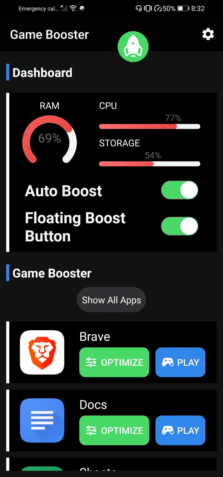 Download TBOOST Game Booster & GFX Tool android on PC
