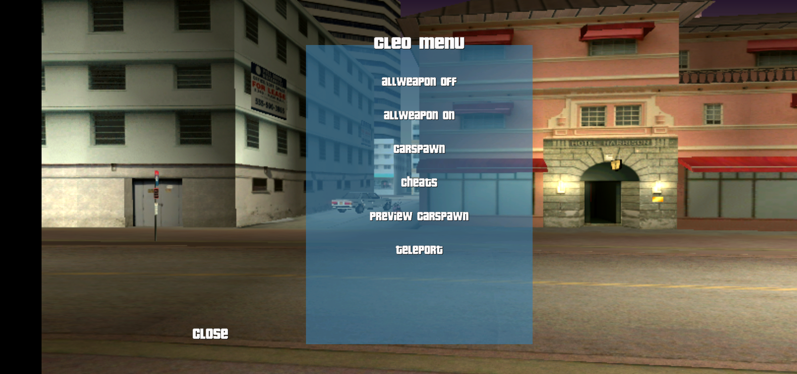 Grand Theft Auto Vice City Ver. 1.0.9 MOD APK, Cleo Mod Menu