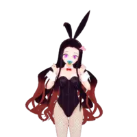 x-nezuko bunny happy.webp